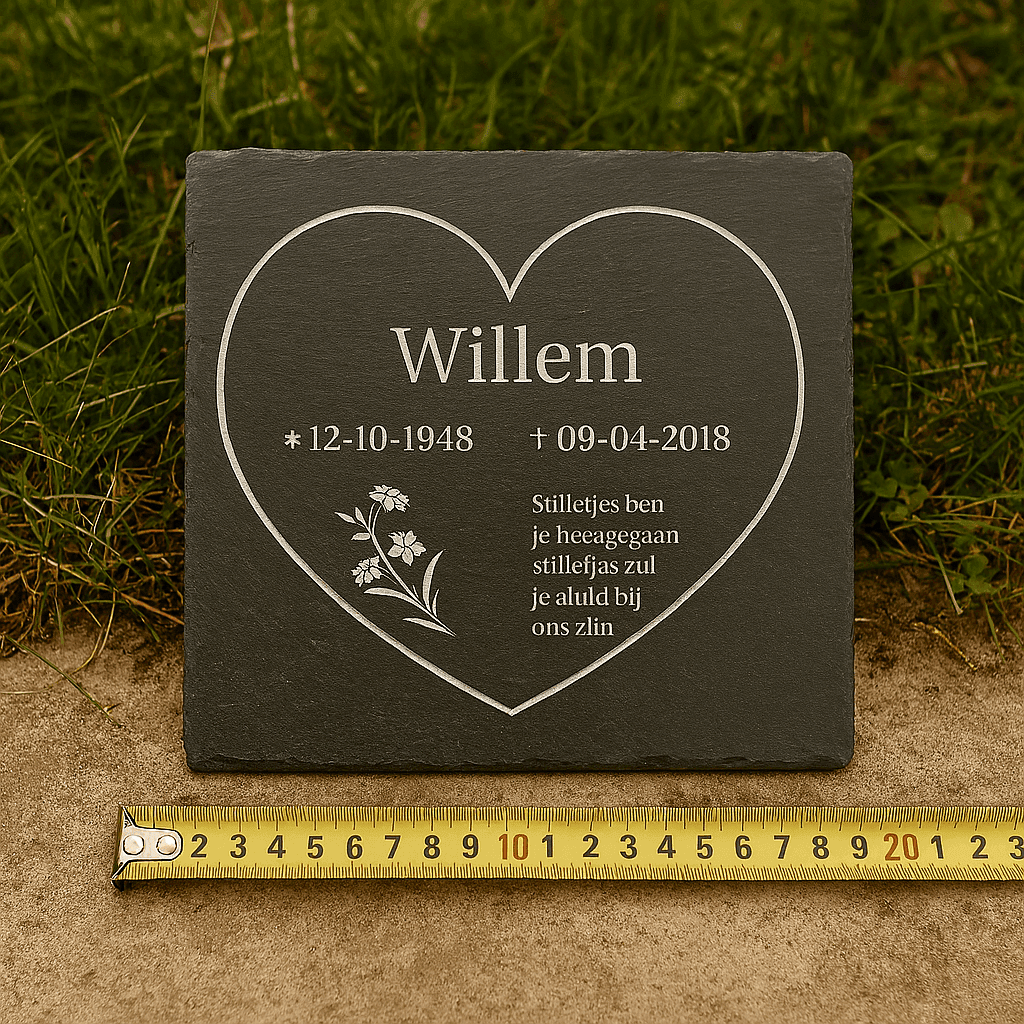 afmeting gedenkplaat
