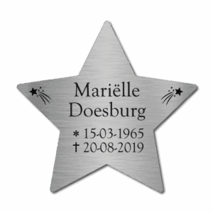 gedenkplaat ster