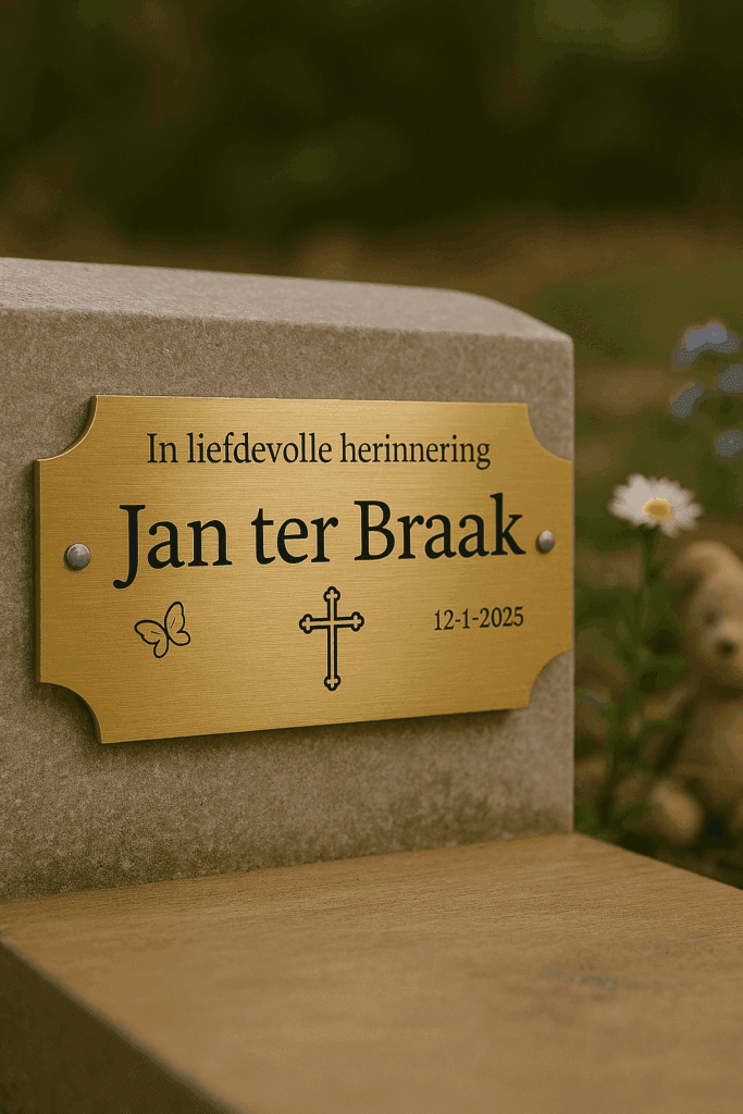 kleine gedenkplaat